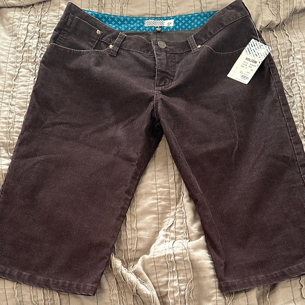 Volcom Dark Brown Corduroy Bermudas